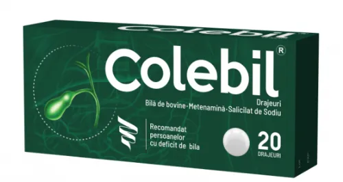 Colebil, 20 drajeuri, Biofarm