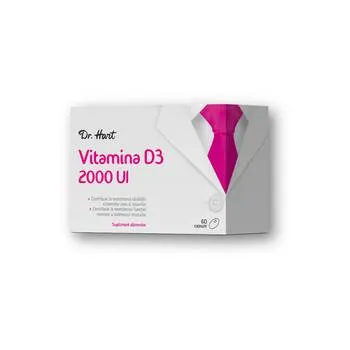 Dr.Hart Vitamina D3 2000UI, 60 capsule