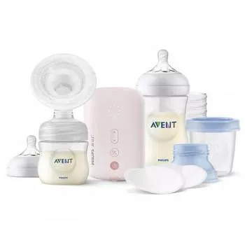 Set de alaptare cu pompa de san electrica SCD 395/21, Philips Avent