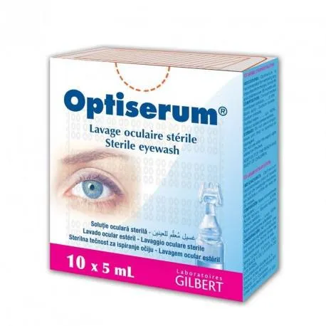 Optiserum solutie sterila 5ml x 10 unidoze