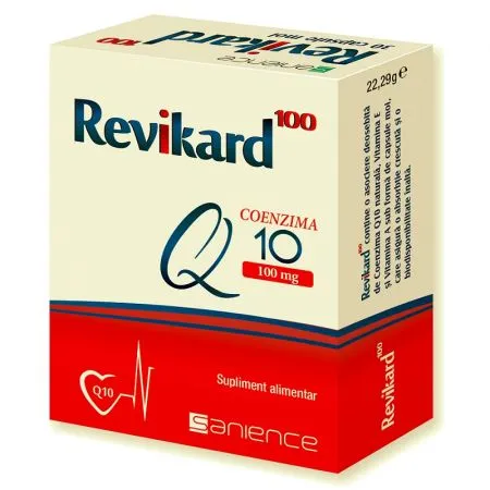 Revikard cu coenzima Q10 100mg, 30 capsule, Sanience