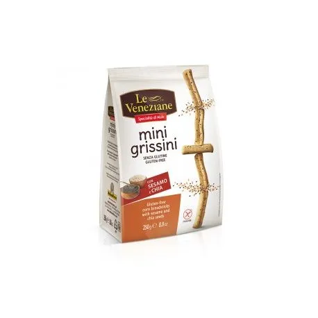 Le Veneziane Mini Grissini cu susan si chia fara gluten x 250 grame