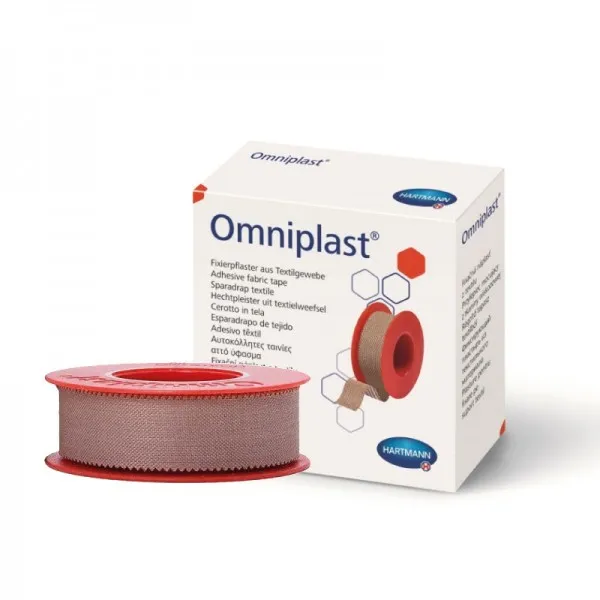 Omniplast plasture textil 2,5cm x 5m