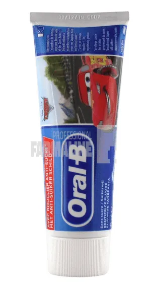 Oral B Pasta Dinti Kids Cars 3+ ani 75 ml