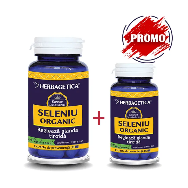 Seleniu organic x 60 capsule + 30 capsule (Herbagetica)