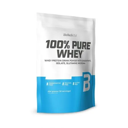 Pudra proteica 100% Pure Whey Chocolate, 454 g, BioTech USA