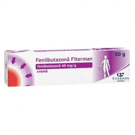 FITERMAN Fenilbutazona crema 40mg/g, 50 grame