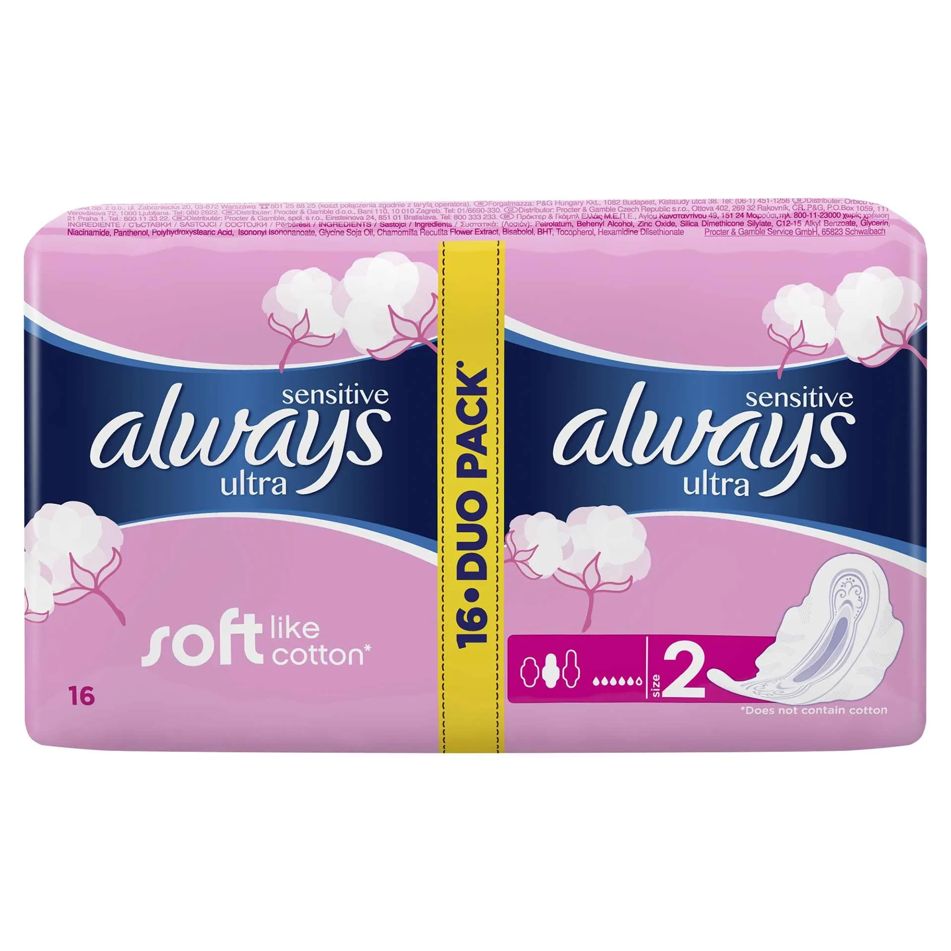 Always Sensitive Ultra Super  Plus  Duo Absorbante 16 bucati