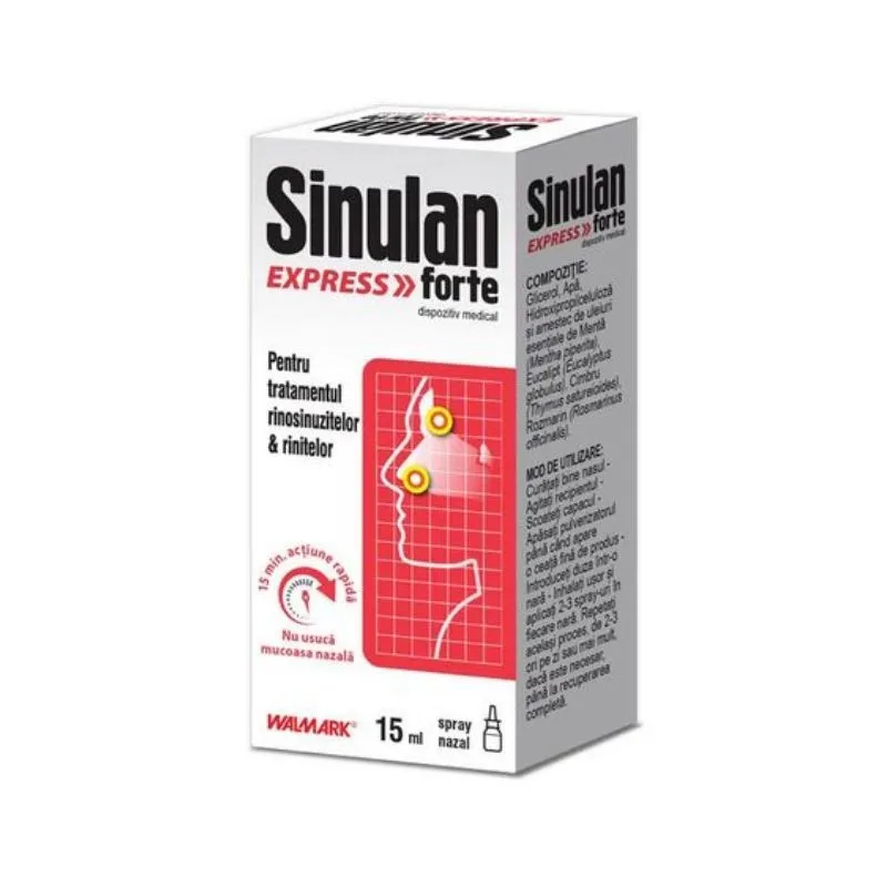 Sinulan Express Forte spray x 15ml Walmark