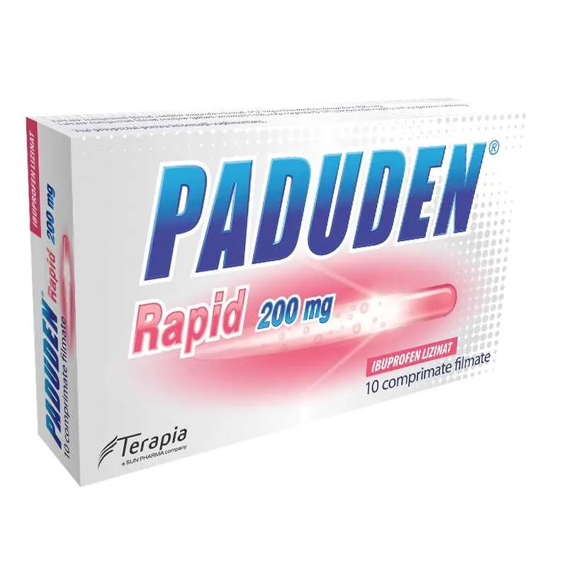 Paduden Rapid 200mg x 10 comprimate filmate (Terapia)