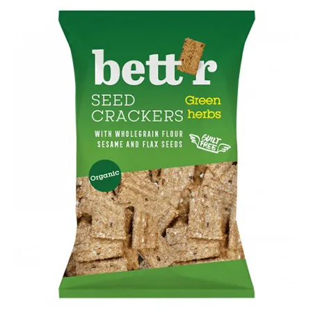 Bett'r Crackers Integrali cu Ierburi x 150g