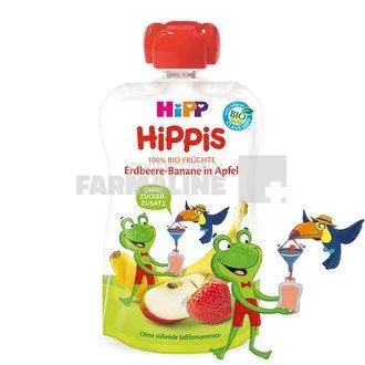 Hipp Hippis Piure Mar, Banana si Capsuni 12+ luni 100 g