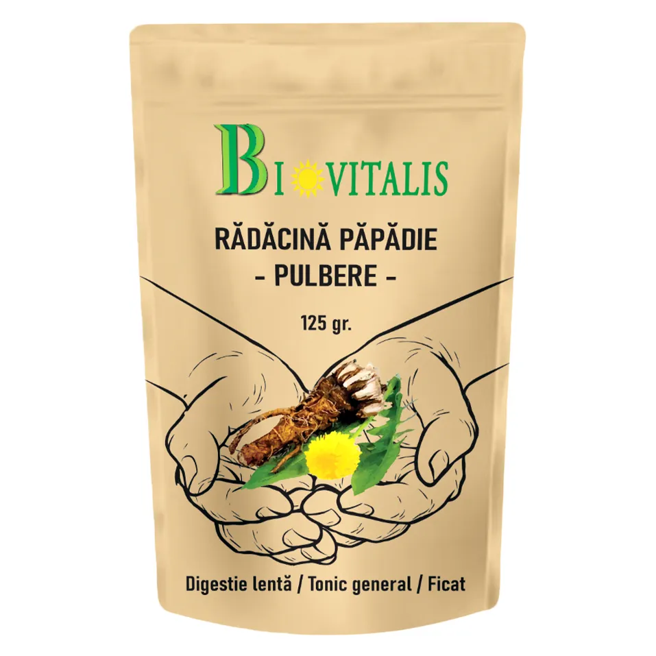 Pulbere de Radacina de Papadie, 125 g, Biovitalis