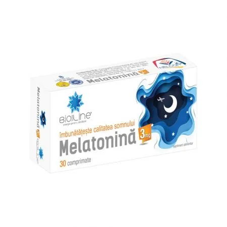 Melatonina 3 mg, 30 comprimate, Helcor