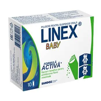 Linex Baby, 10 plicuri, Sandoz