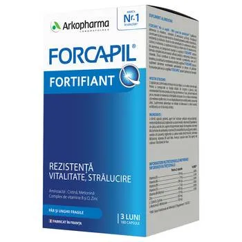 Forcapil par si unghii, 180 capsule