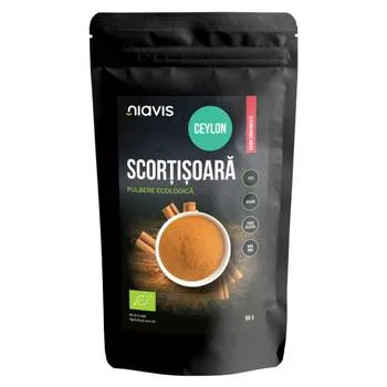 Scortisoara Ceylon Pulbere ecologica, 60g, Niavis