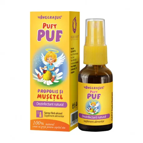 Ingerasul PufyPUF Propolis si Musetel spray nazal, 20 ml