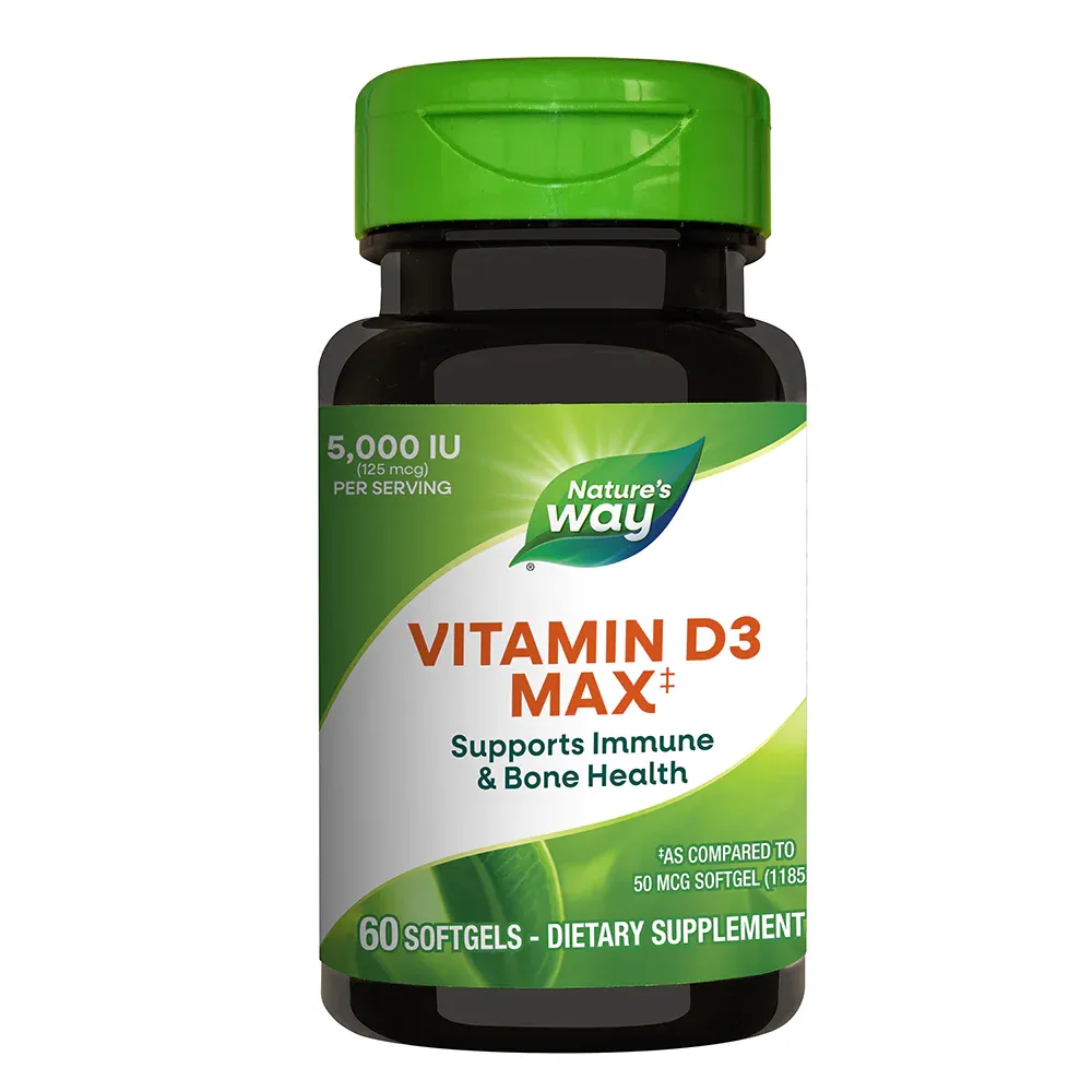 Vitamina D3 5000 UI Nature's Way, 60 capsule, Secom