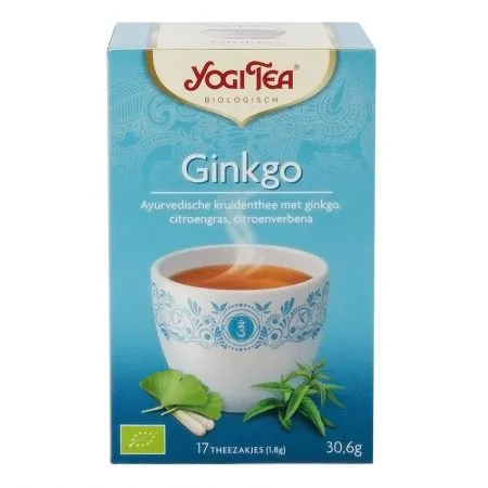 Ceai Bio Ginkgo, 17 plicuri, Yogi Tea