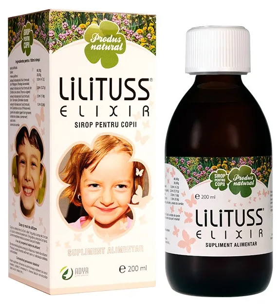 Lilituss Elixir Sirop Pentru Copii 200ml -Adya Green Pharma