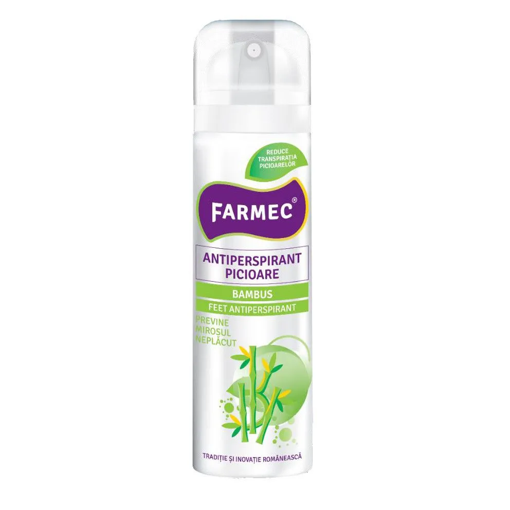 Antiperspirant picioare cu bambus, 150 ml, Farmec 547