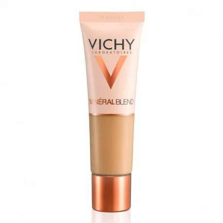 VICHY MINERALBLEND Fond de ten hidratant 12 nuanta Sienna cu Acid Hialuronic si pigmenti minerali, 30ml