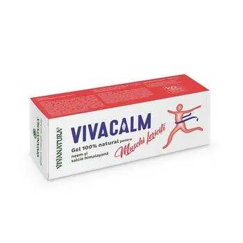 Vivacalm gel de masaj pentru muschi cu neem si salcie himalayana, 100ml, VivaNatura