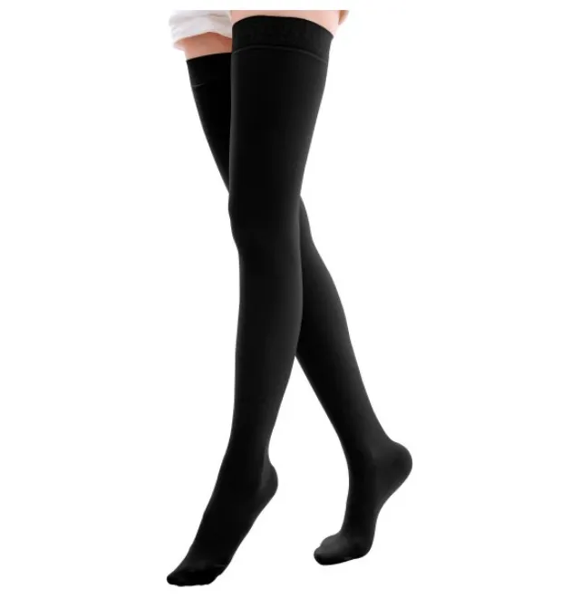 Alina Ciorapi 15/20 peste genunchi cu banda adeziva normali lungime 70-80 cm negru "S"