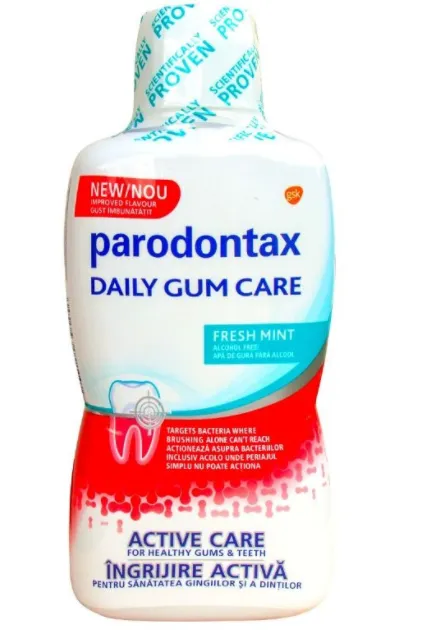 Apa de gura Parodontax Daily Gum fresh mint,  500ml, GSK