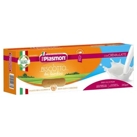 Biscuiti cu crema de lapte, 240g, Plasmon