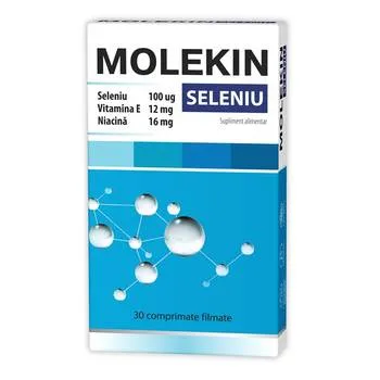 Molekin Seleniu 100mcg, 30 comprimate filmate, Zdrovit