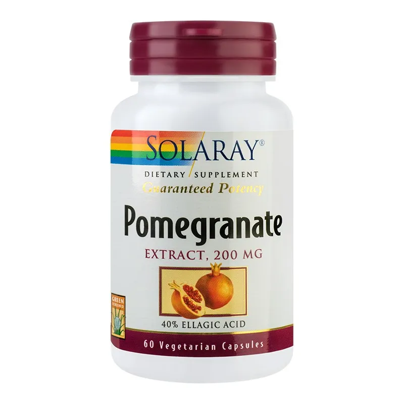 SECOM Pomegranate Extract 200 mg, 60 capsule, Solaray