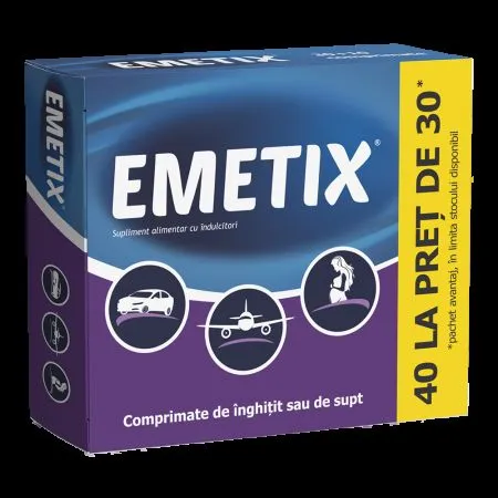 Emetix, 40 comprimate, Fiterman