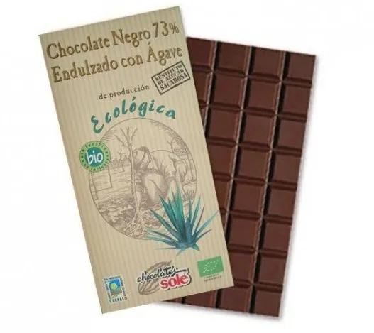 Ciocolata neagra eco cu sirop de agave si 73% cacao 100g (Chocolates Sole)