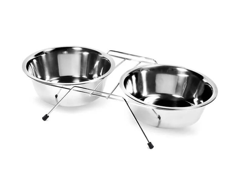 Set doua castroane inox cu suport antiderapant - 21cm