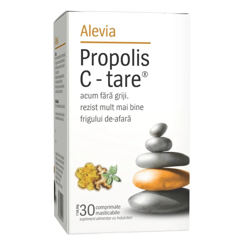 Alevia Propolis C-tare x 30 comprimate masticabile