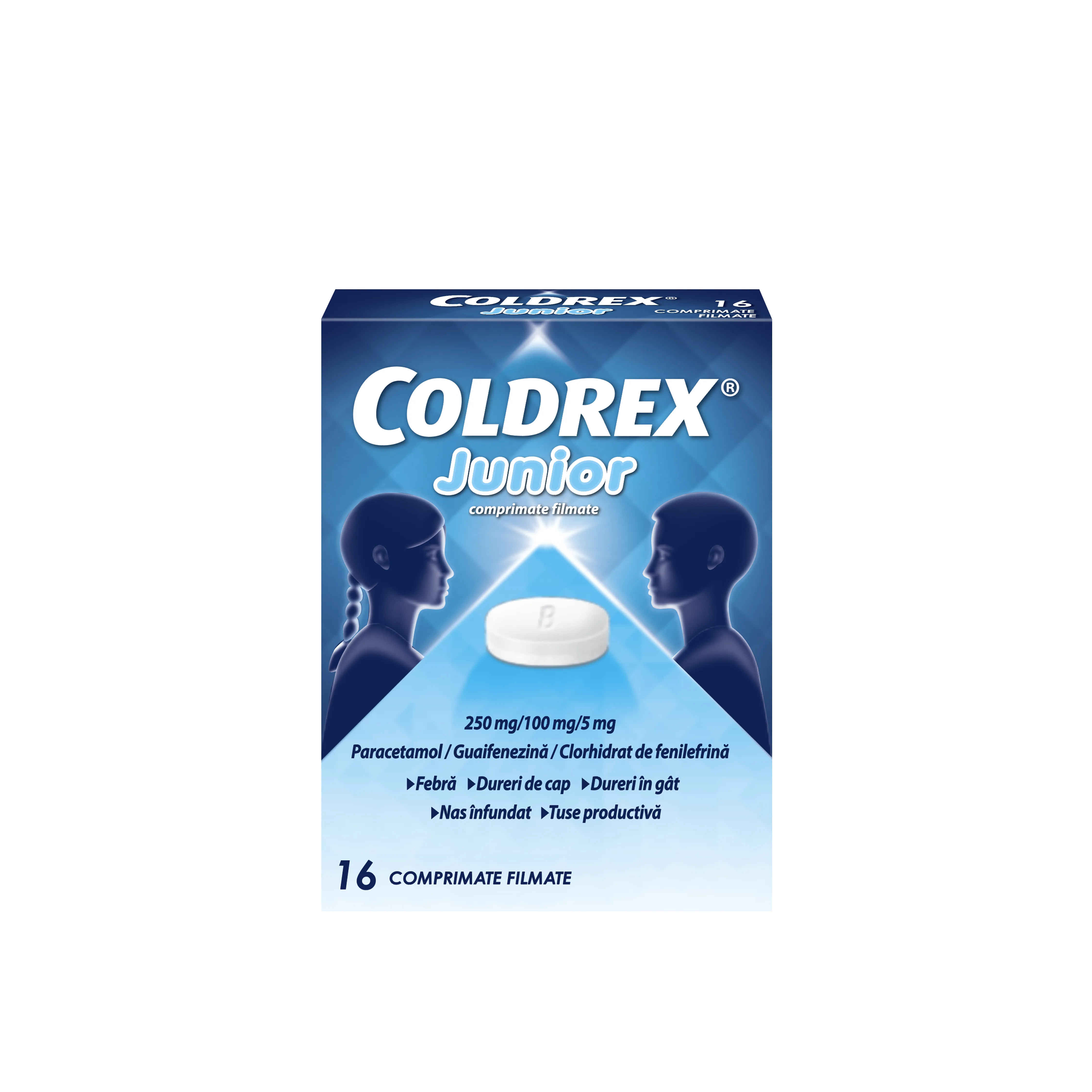 Coldrex Junior, 16 comprimate, Perrigo