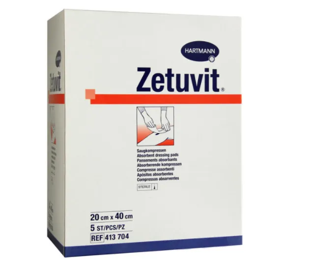 Zetuvit comprese sterile 20 x 40cm x 5buc (Hartmann)