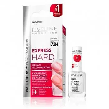 Tratament pentru intarirea unghiilor Express Hard Nail Therapy Professional, 12ml, Eveline Cosmetics