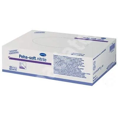 Hartmann Peha-Soft Manusi nitril alb L 100 bucati