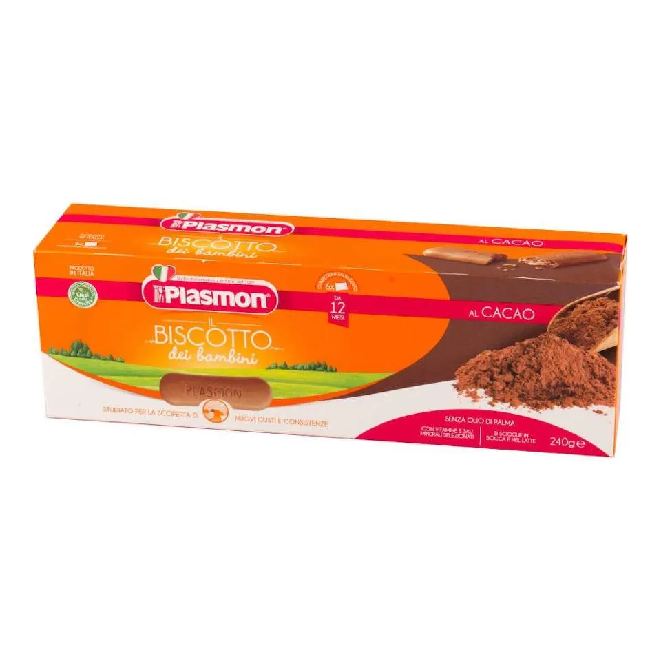 PLASMON Biscuiti cu cacao 12l+ x 240g