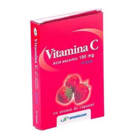 AMNIOCEN VITAMINA C 180MG CAPSUNI 20 COMPRIMATE