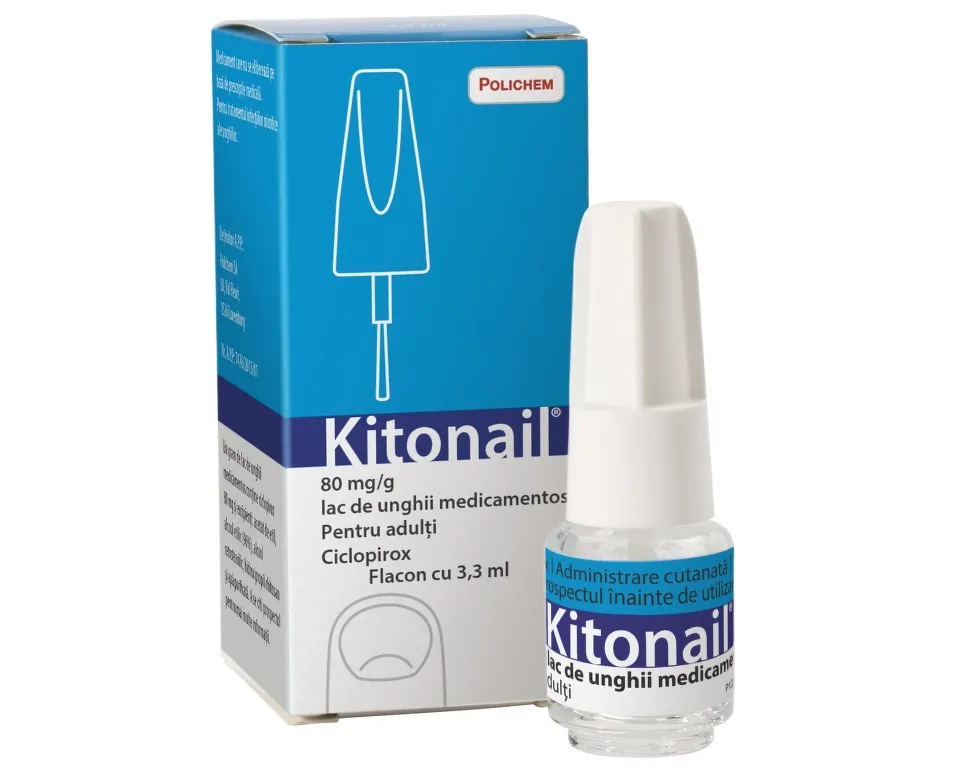 KITONAIL LAC DE UNGHII 80MG/G X 3.3ML