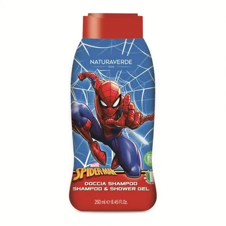 Sampon si gel de dus cu ovaz Spiderman, 250 ml, Naturaverde