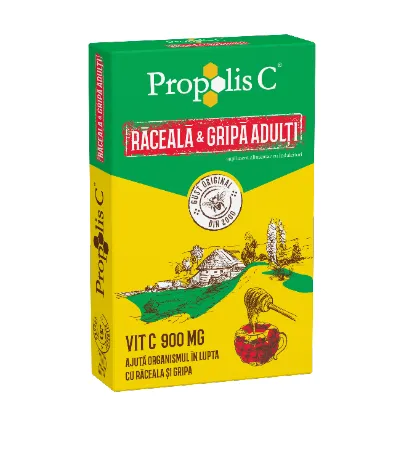 Propolis C răceala și gripa adulți, 8 plicuri, Fiterman