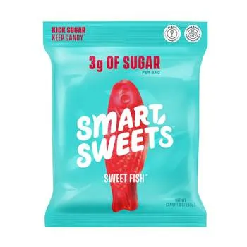 Prebiotice pestisori gumati cu aroma de fructe de padure, 50g, SmartSweets