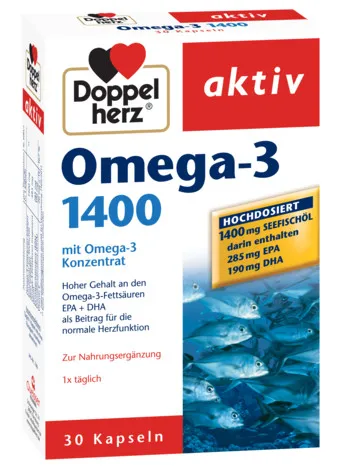 DOPPELHERZ-OMEGA 3 X 1400Mg X 30 CPS