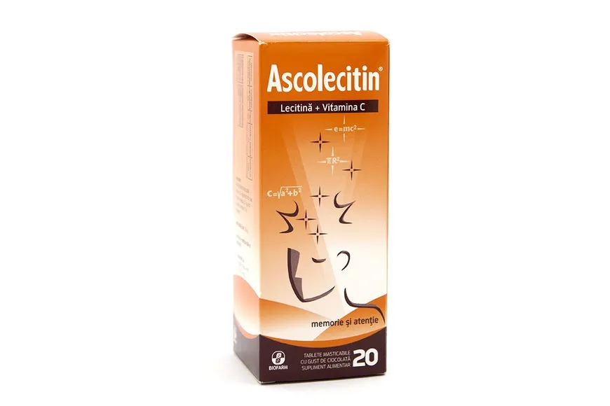 Ascolecitina, 20 comprimate, Biofarm