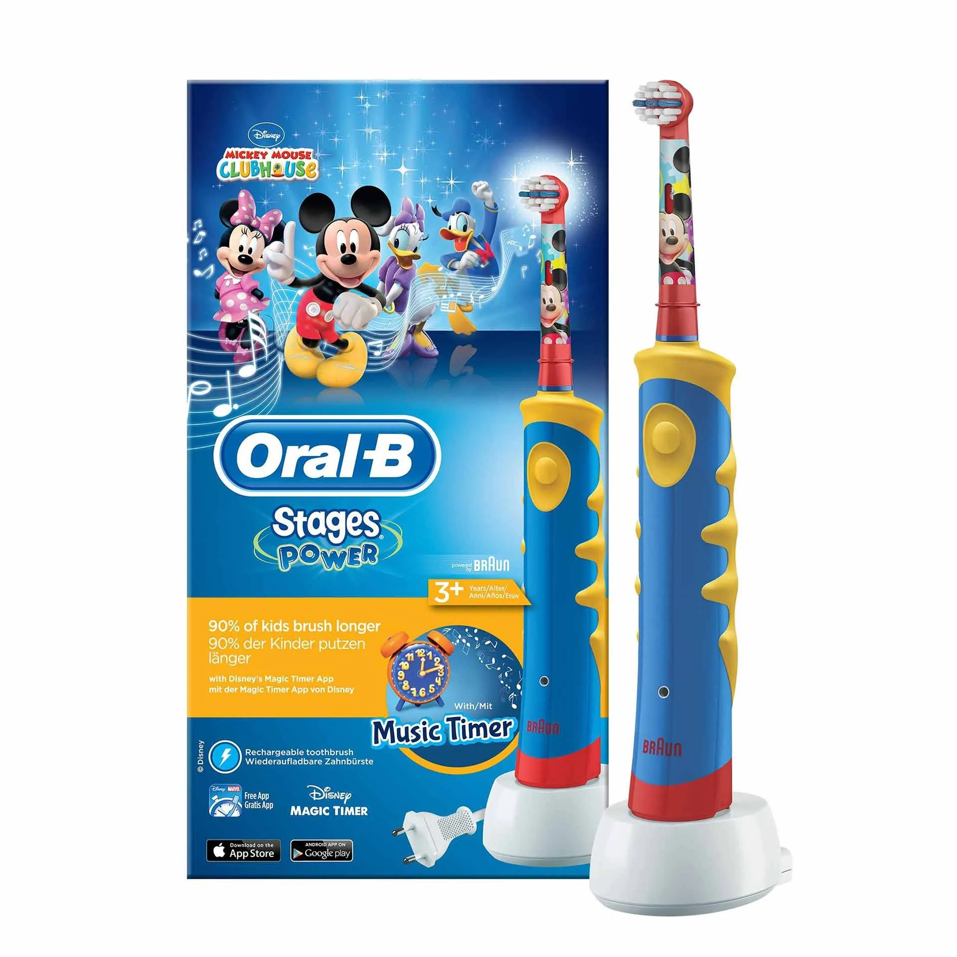 Oral B Periuta de dinti electrica D10.513K Mickey Muzical Timer